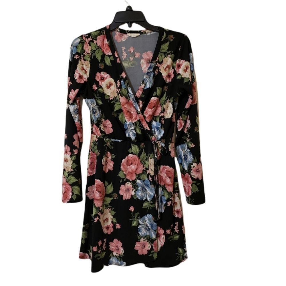 Pinc Floral long sleeve dress